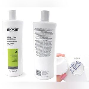 NEW Jumbo Salon Size 1L - Nioxin Sys. 2 Conditioner Anti-Thinning Untreated Hair